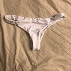 Zaful white bikini bottoms